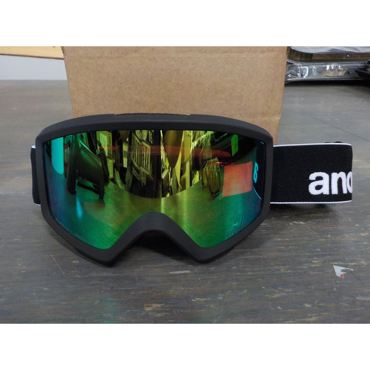 Anon Helix Perceive 2.0 Goggle - Black; Perceive Variable Green - Used - Acceptable