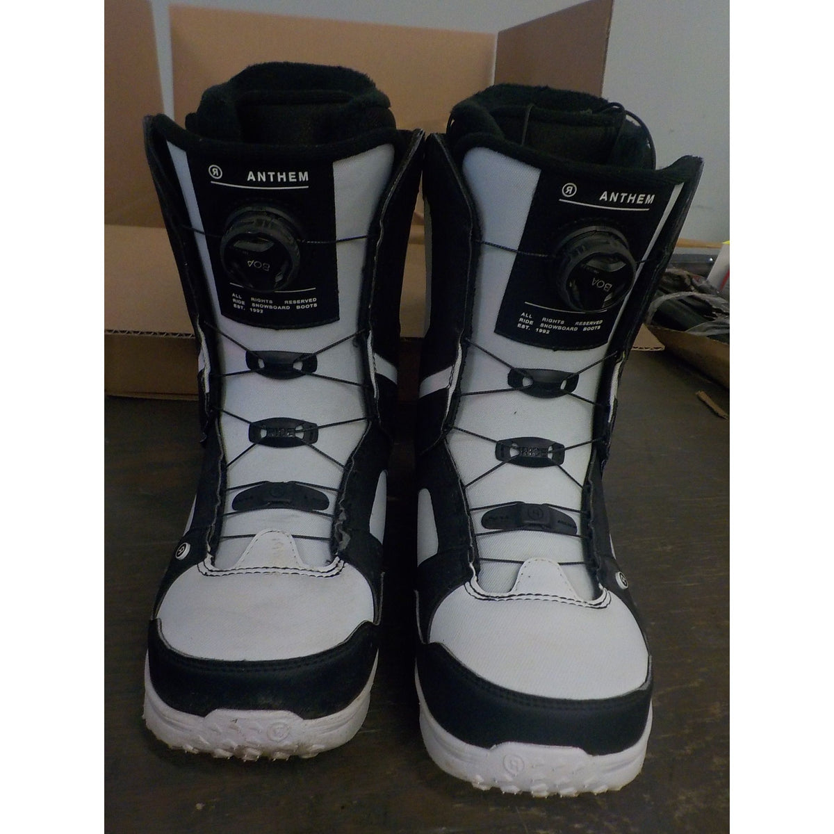 Ride Anthem Snowboard Boots - White - 8 - Used - Acceptable