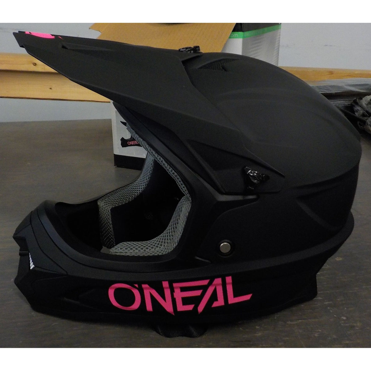 O'Neal Youth 1 SRS Solid Helmet - Black/Pink - Youth Small - Used - Acceptable