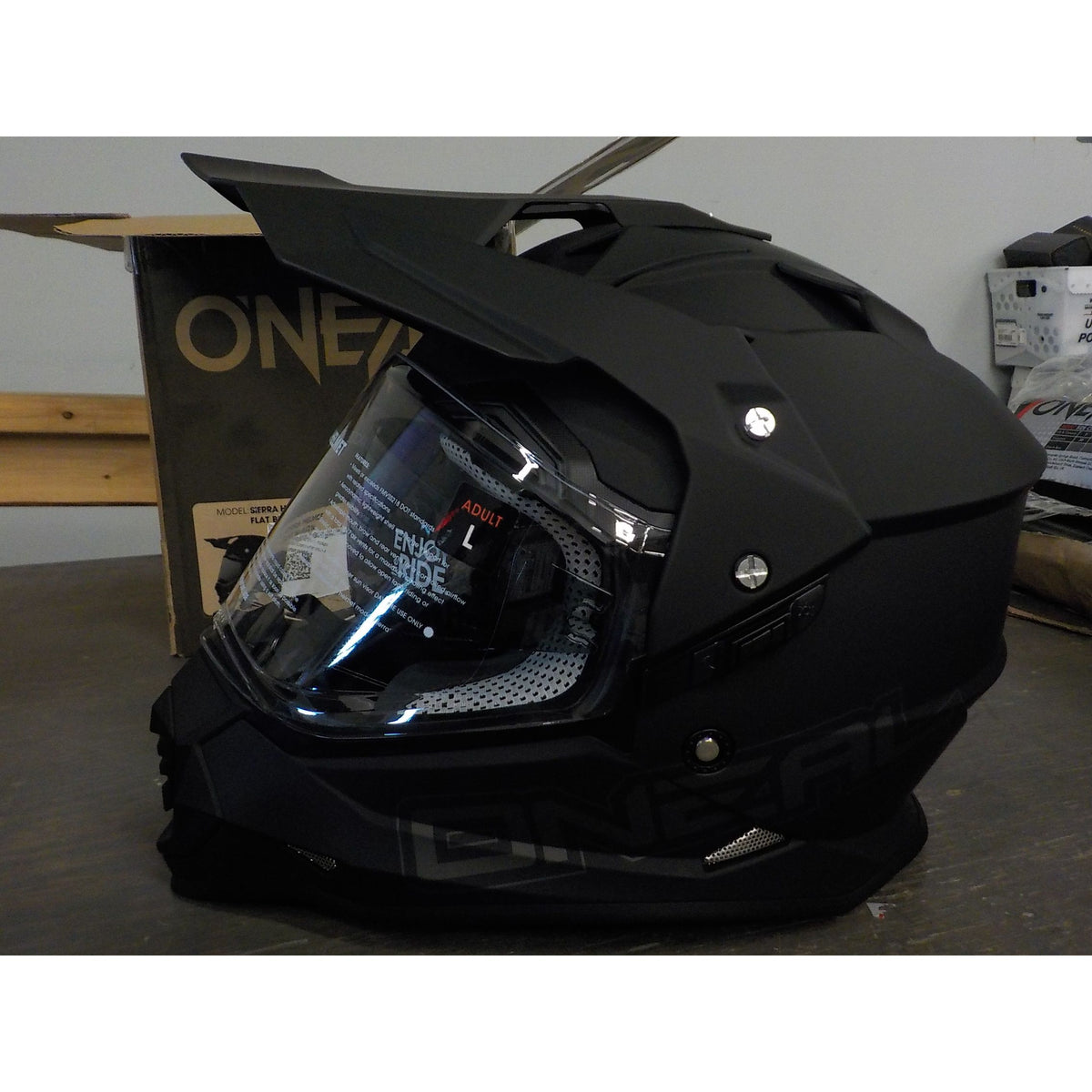 O'Neal Sierra II Helmet - Flat Black - Large - Used - Acceptable
