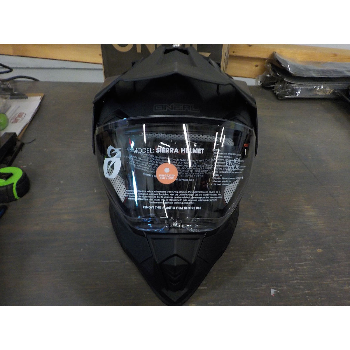 O'Neal Sierra II Helmet - Flat Black - Large - Used - Acceptable