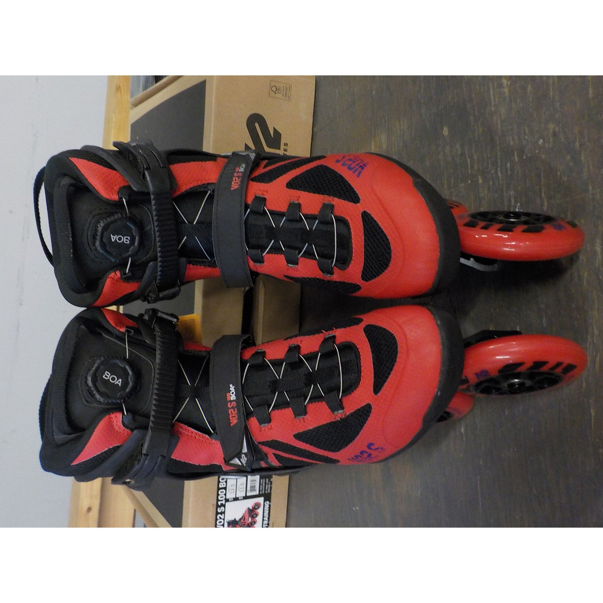 K2 Men's VO2 S 100 Boa Inline Skates - Red - 12.5 - Used - Acceptable