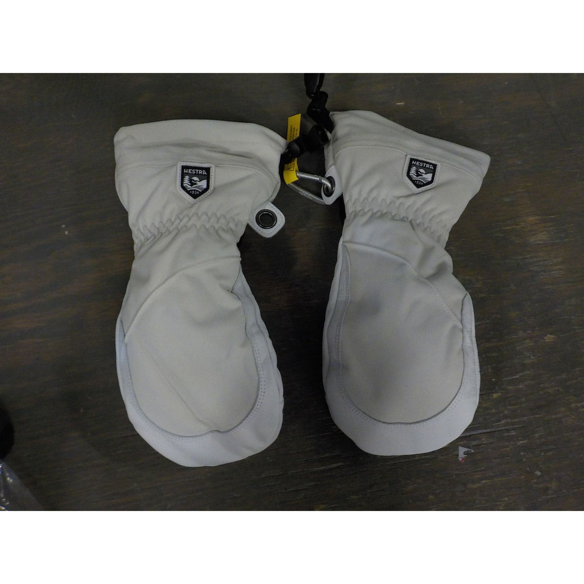 Hestra Women's Heli Ski Mitt - Misty Grey/Off White - 8 - Used - Acceptable