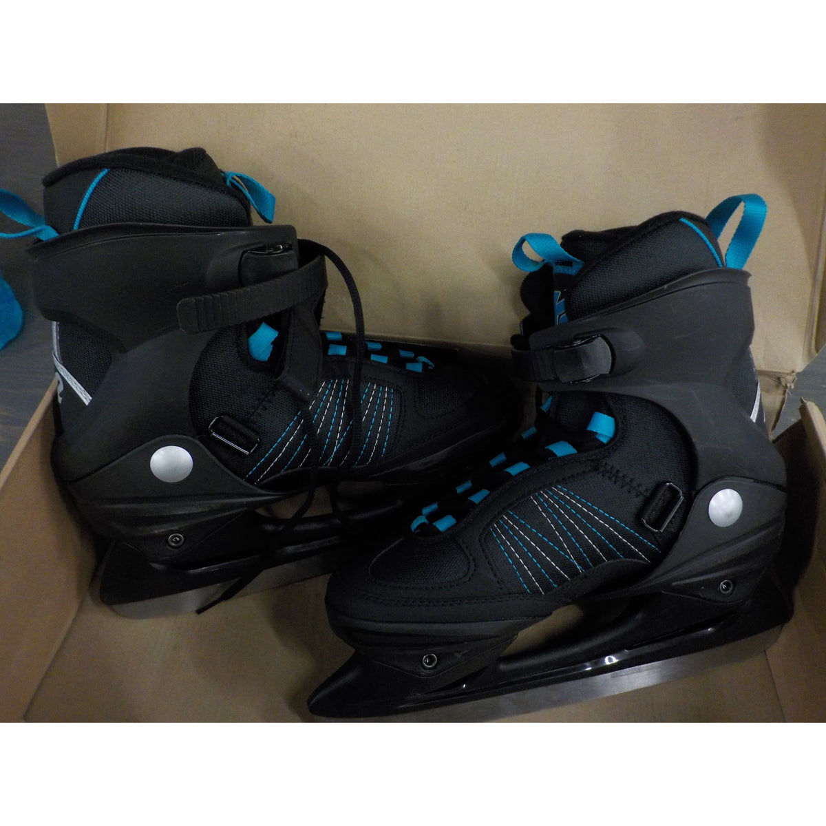 K2 Women&#39;s Alexis Ice Skate - Black Blue - 9 - Used - Acceptable