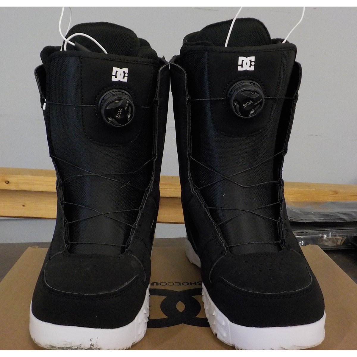 DC Men's Phase BOA Snowboard Boots - Black/White - 9 - Used - Acceptable