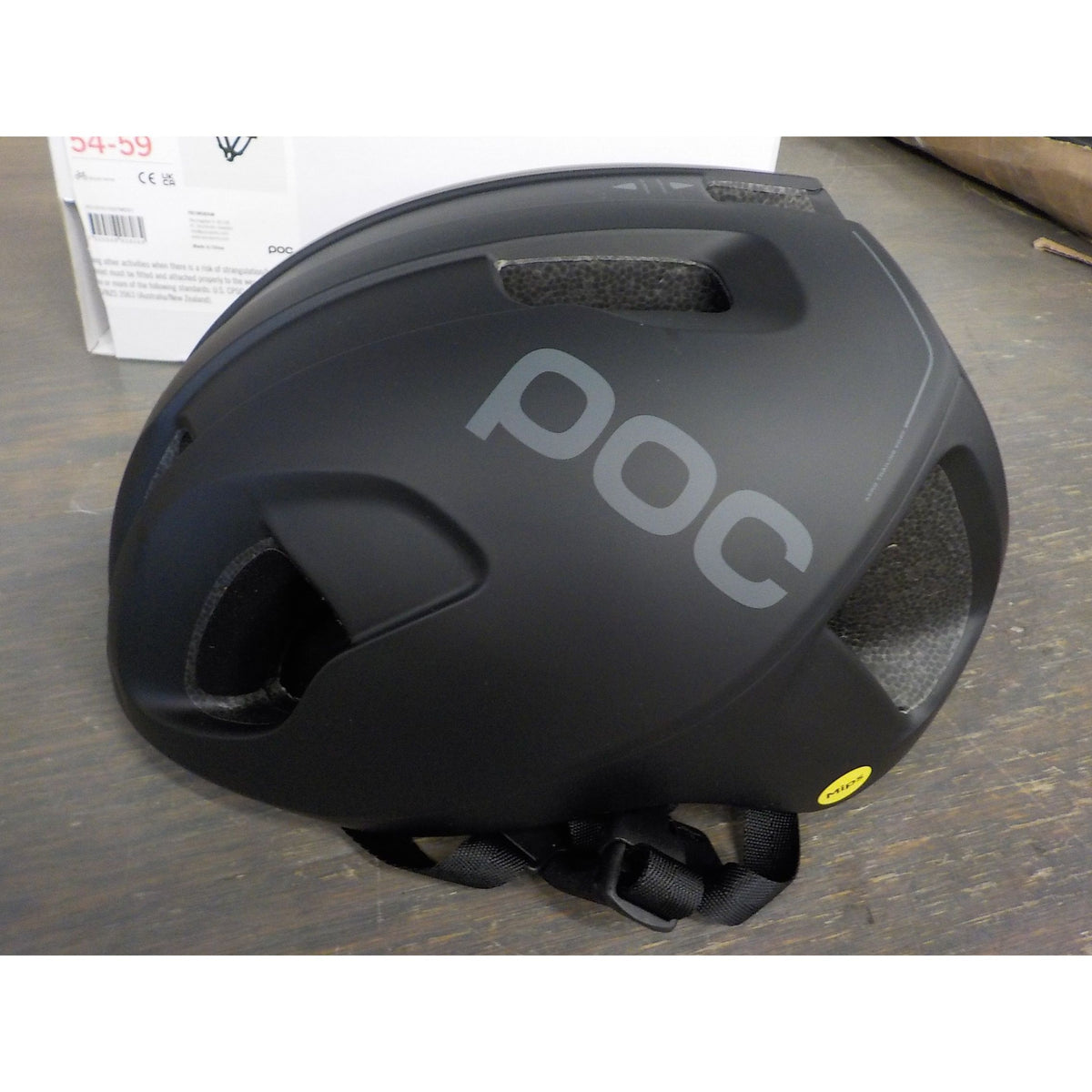 POC Sports Ventral Mips (Cpsc) Helmet - Uranium Black Matt - Medium - Used - Acceptable