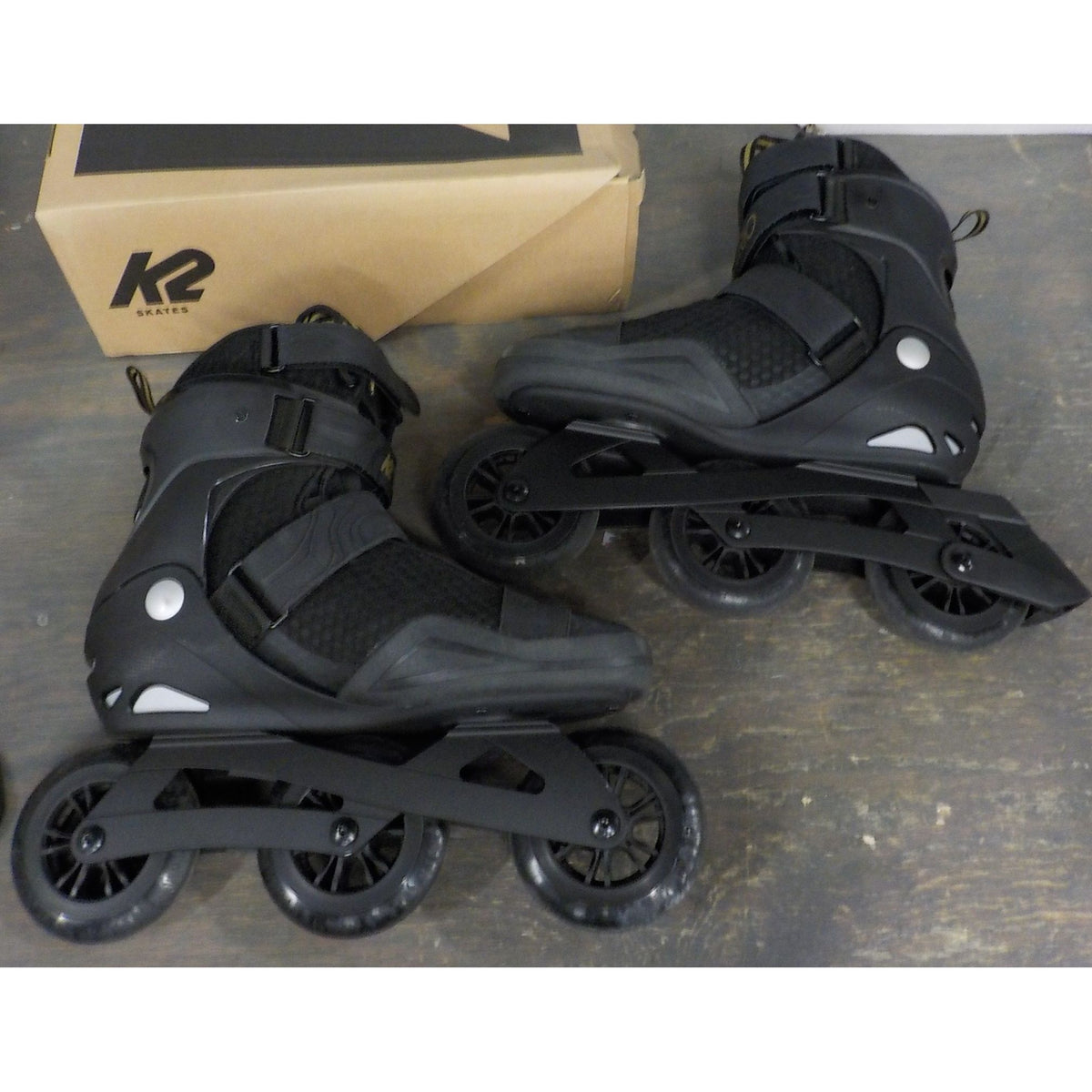 K2 Trio 110 Inline Skates - Black/Gold - 12.5 - Used - Acceptable