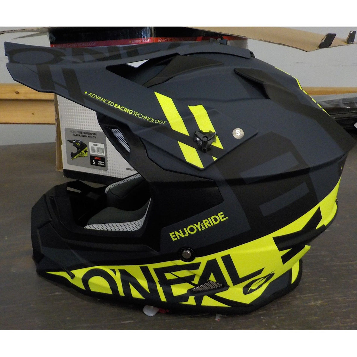 O'Neal 2 SRS Spyde Helmet - Black/Neon Yellow - Small - Used - Acceptable