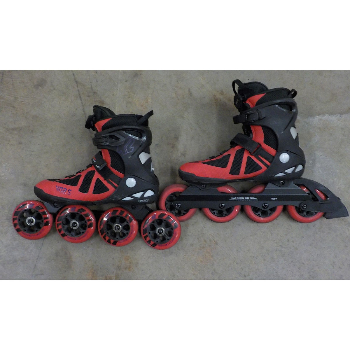 K2 Men's VO2 S 100 Boa Inline Skates - Red - 10 - Used - Acceptable