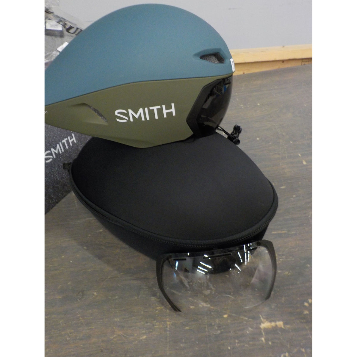 Smith Optics Jetstream TT Helmet - Matte Stone/Moss - Small - Used - Acceptable