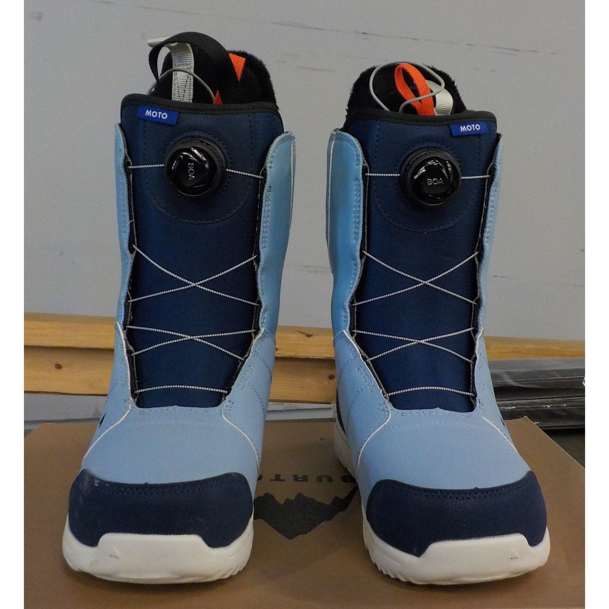 Burton Men's Moto BOA Snowboard Boots - Nightfall/Dusty Blue - 8 - Used - Acceptable