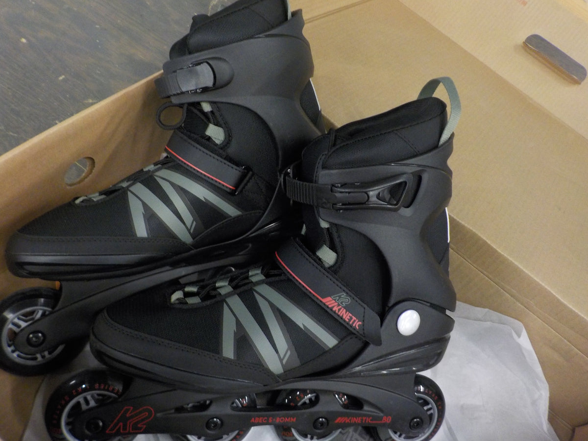 K2 Men's Kinetic 80 Inline Skates - Black/Gray - 12 - Used - Acceptable