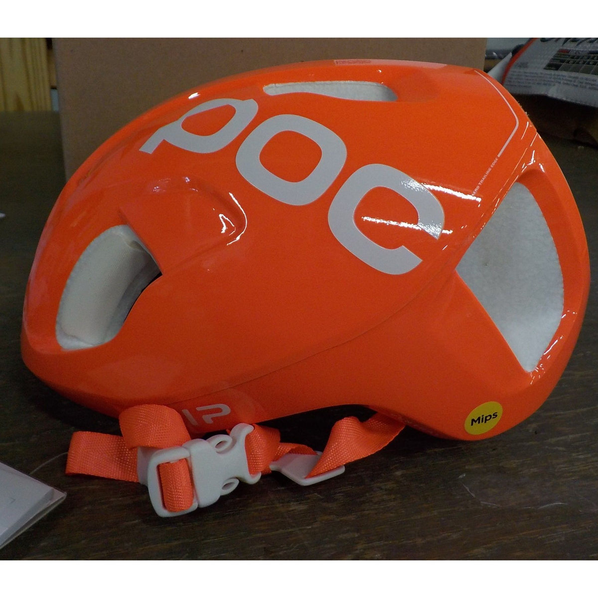 POC Sports Ventral Mips (Cpsc) Helmet - Fluorescent Orange Avip - Small - Used - Acceptable