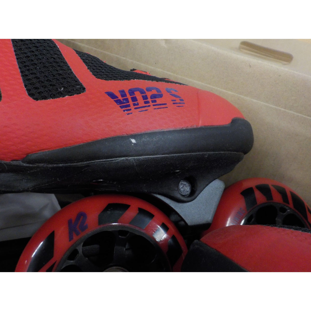 K2 Men&#39;s VO2 S 100 Boa Inline Skates - Red - 10.5 - Used - Acceptable