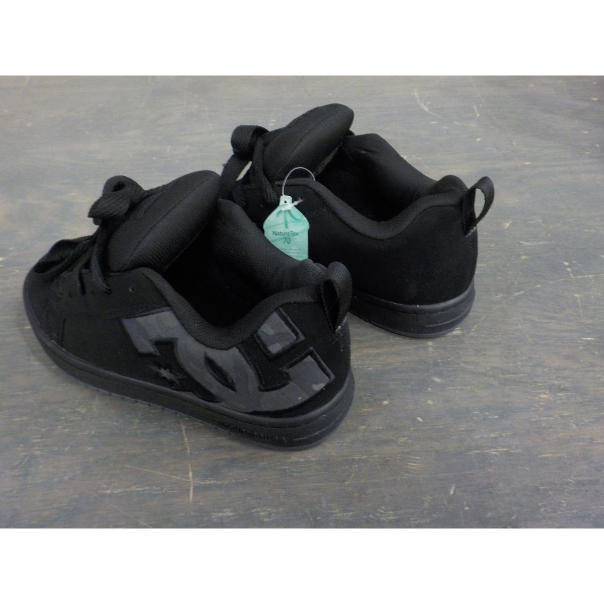 DC Court Graffik Men&#39;s Shoes - Black/Black/Black Print - 7.5 - Used - Acceptable