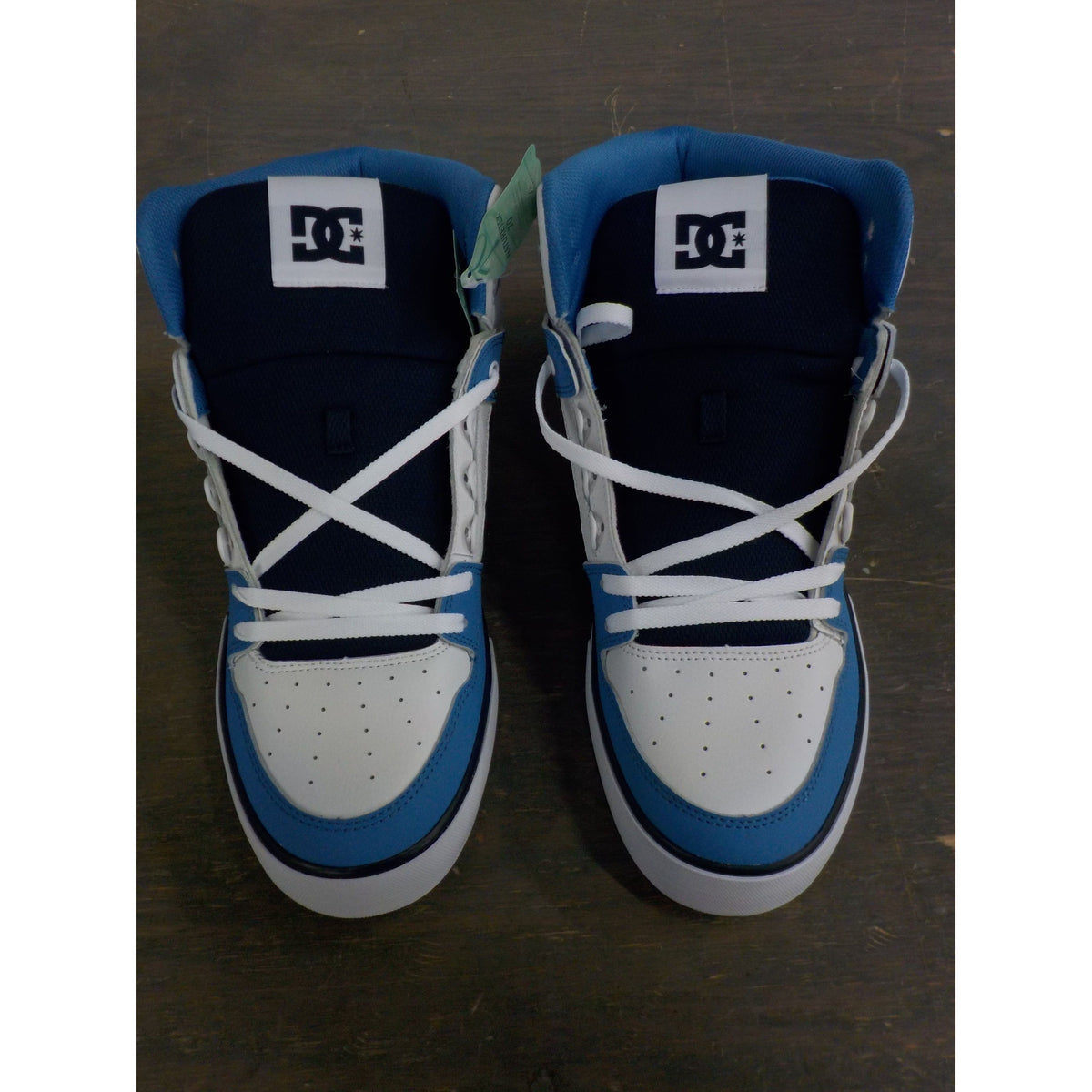 DC Men&#39;s Pure High-Top Shoes - White/Carolina Blue - 15 - Used - Acceptable