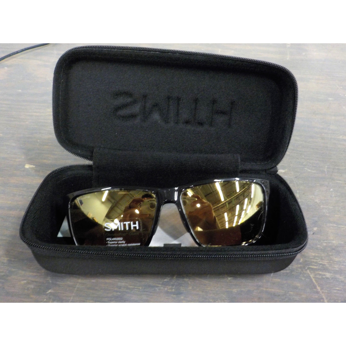 Smith Optics Riptide Sunglasses - Black; ChromaPop Glass Polarized Bronze Mirror - Used - Acceptable