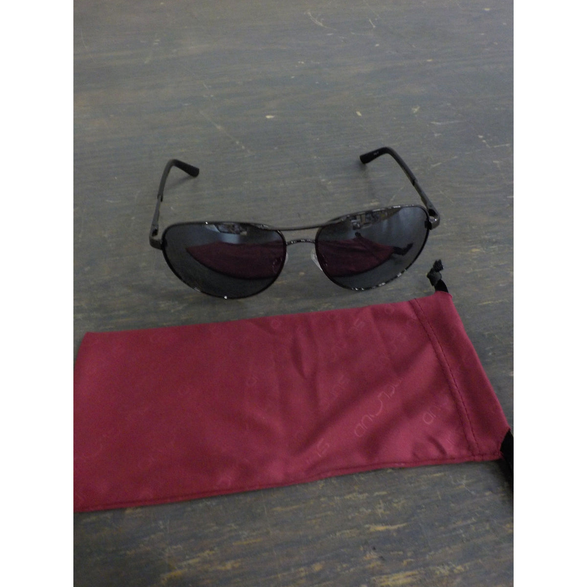 Suncloud Aviator Sunglasses - Gunmetal; Polar Silver Mirror - Used - Acceptable