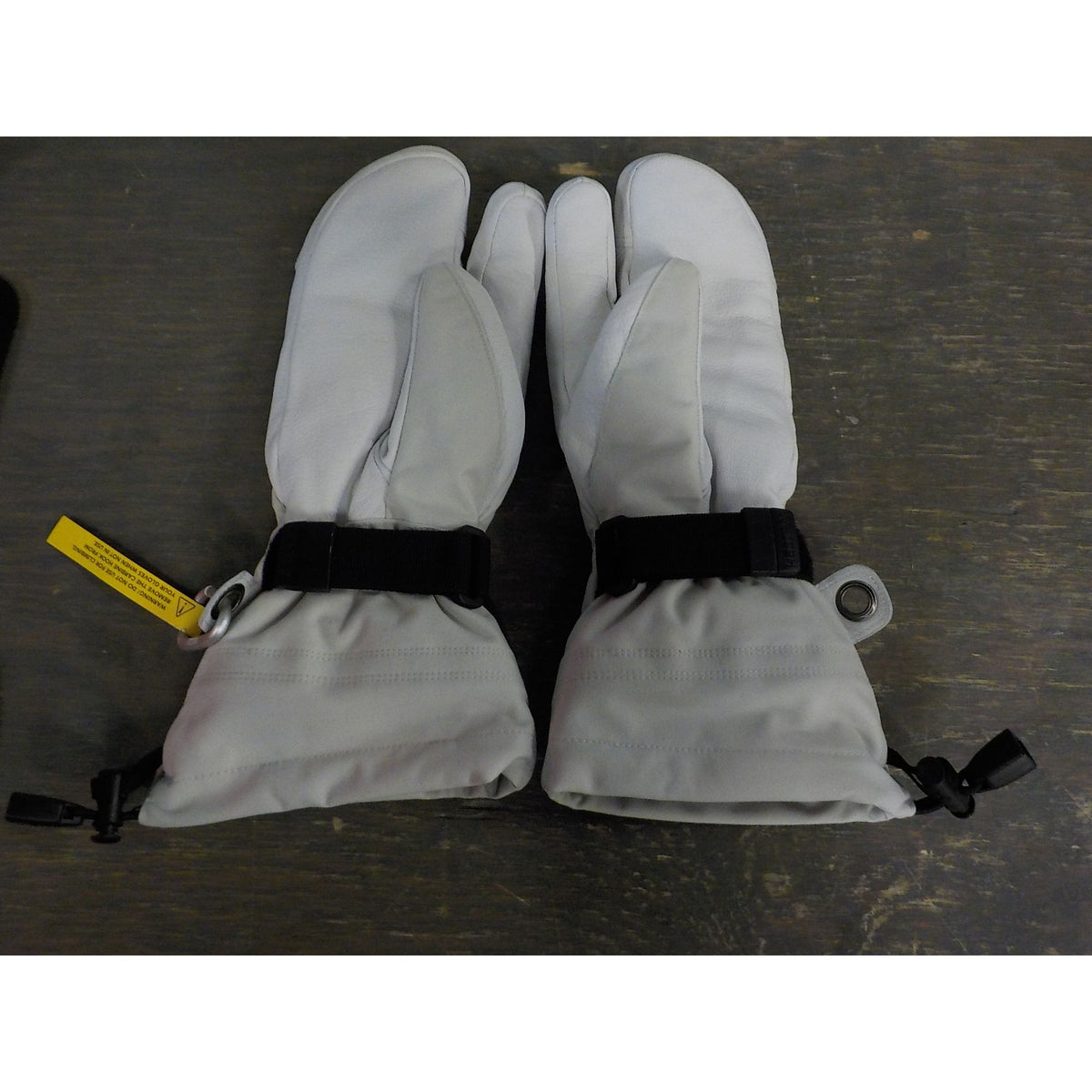 Hestra Women's Heli Ski 3-Finger Glove - Misty Grey/Off White - 7 - Used - Acceptable