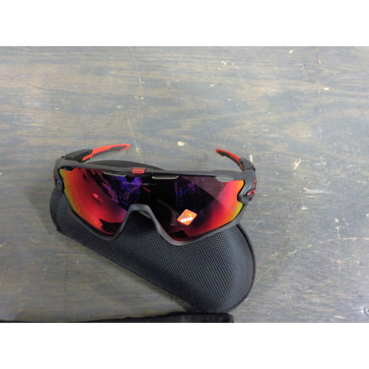 Oakley Jawbreaker Sunglasses - Matte Black; Prizm Road - Used - Acceptable