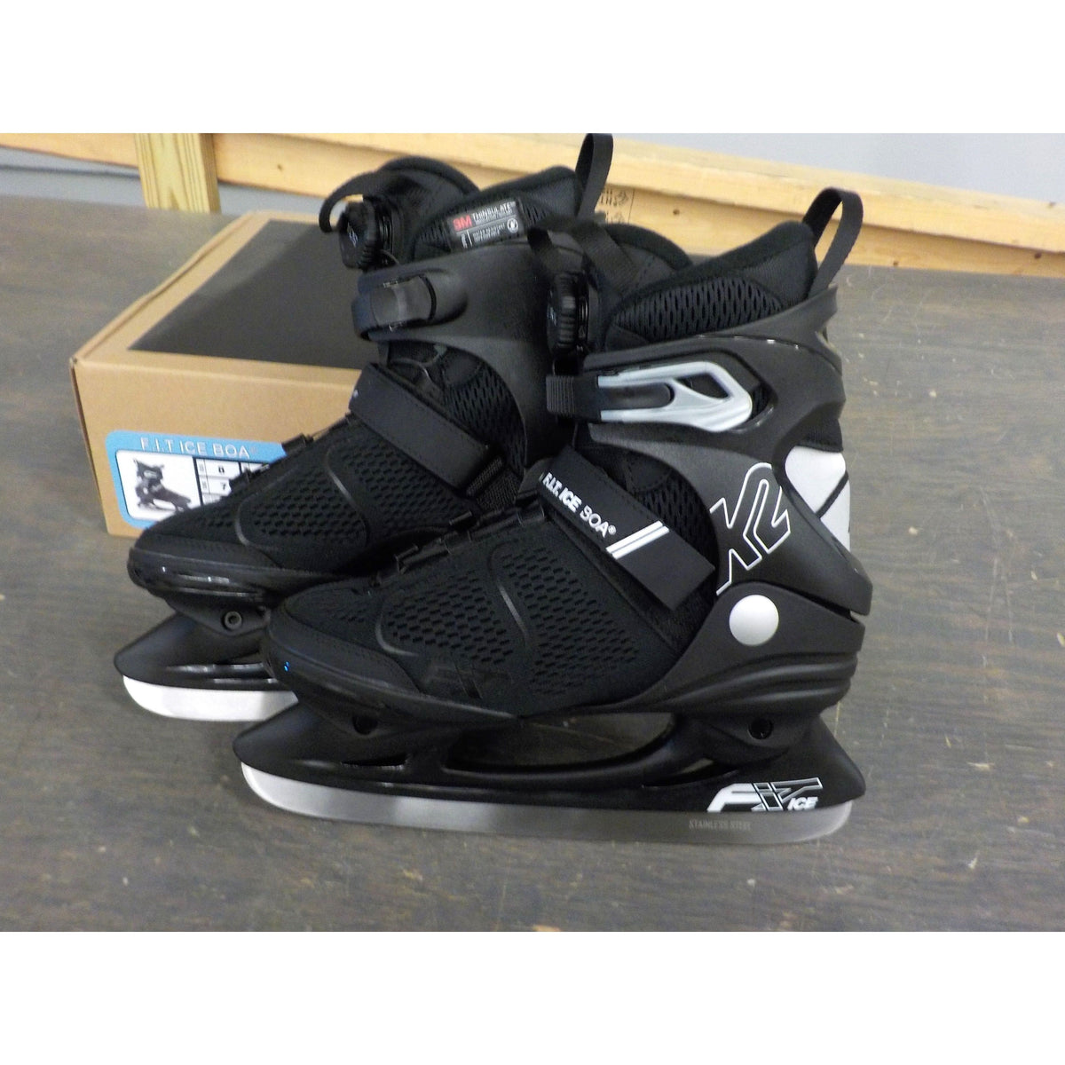 K2 Men&#39;s F.I.T. Ice Boa Skates - Gray - 8 - Used - Acceptable