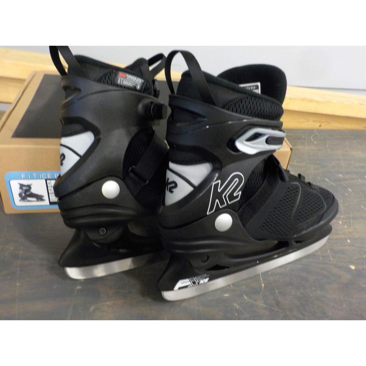 K2 Men&#39;s F.I.T. Ice Boa Skates - Gray - 8 - Used - Acceptable