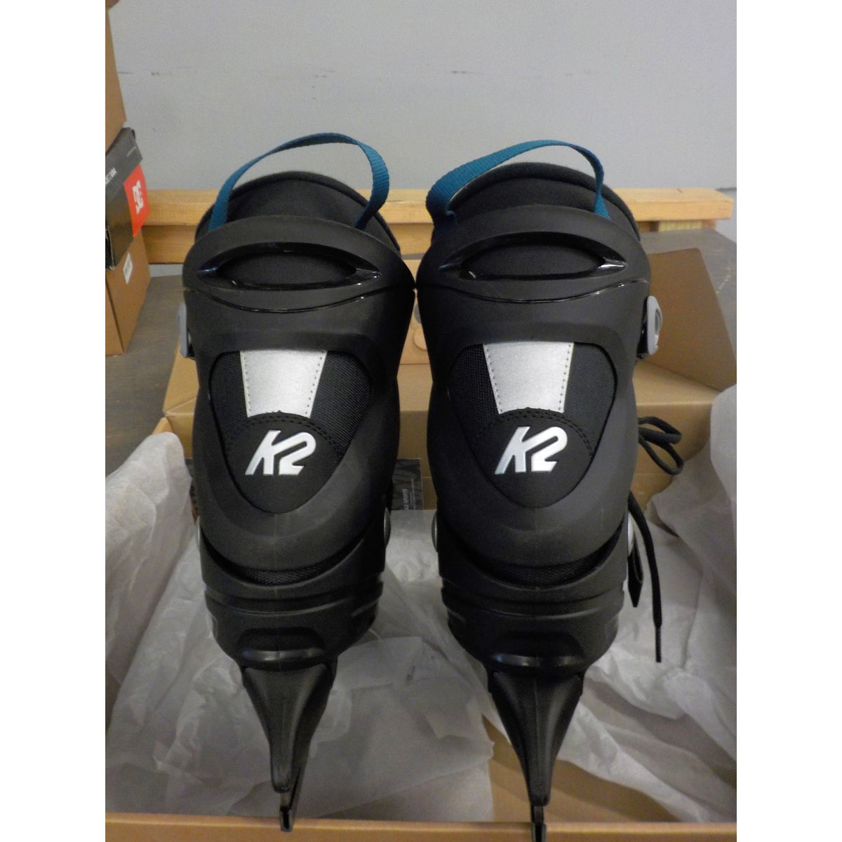K2 Men&#39;s F.I.T. Ice Skate - Black Blue - 12 - Used - Good