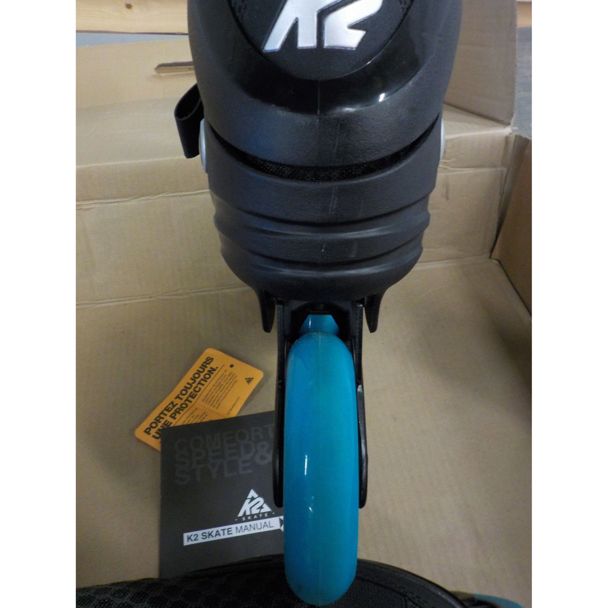 K2 Men&#39;s Trio LT 100 Inline Skates - Black Blue - 11 - Used - Acceptable