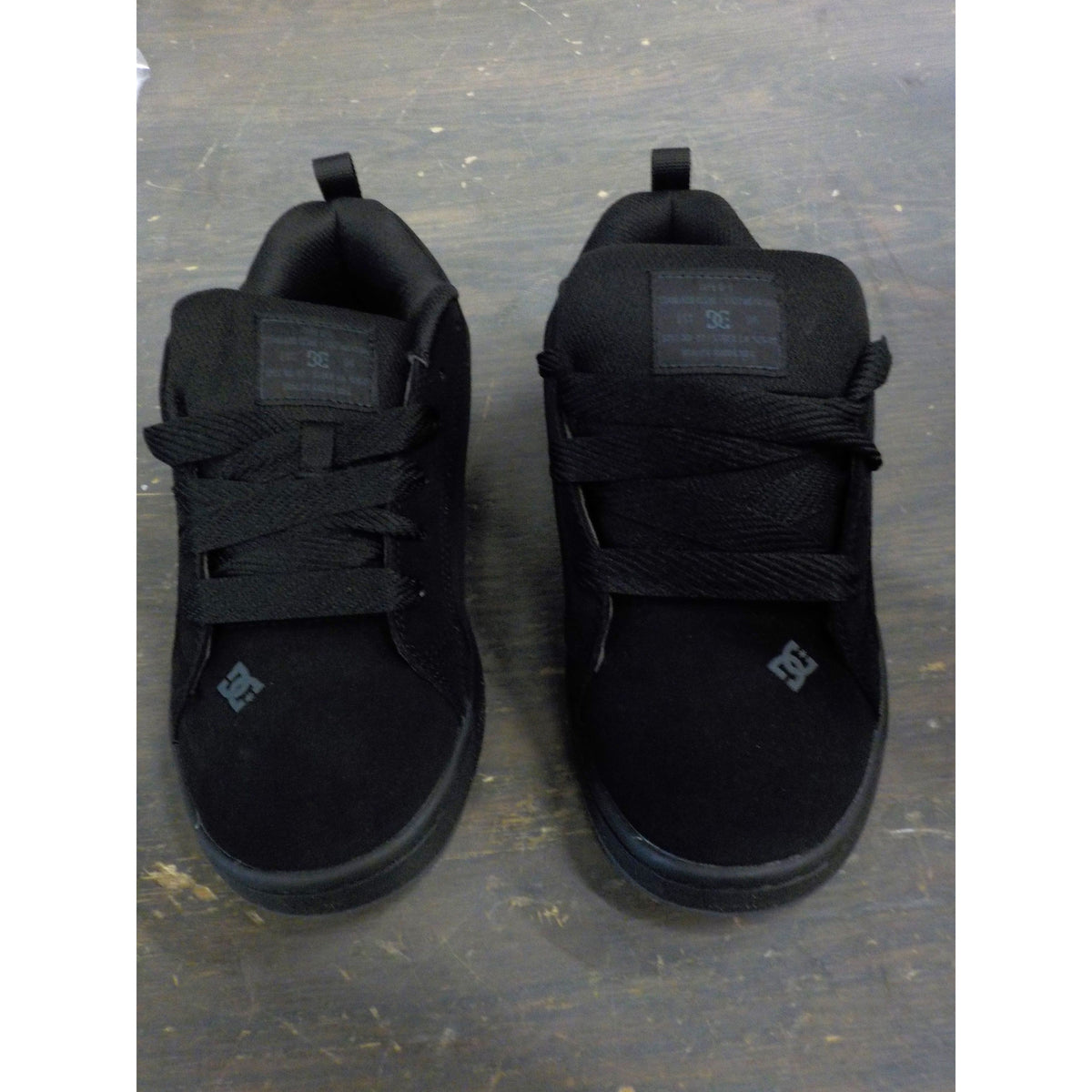 DC Court Graffik Men&#39;s Shoes - Black/Black/Black Print - 8.5 - Used - Acceptable