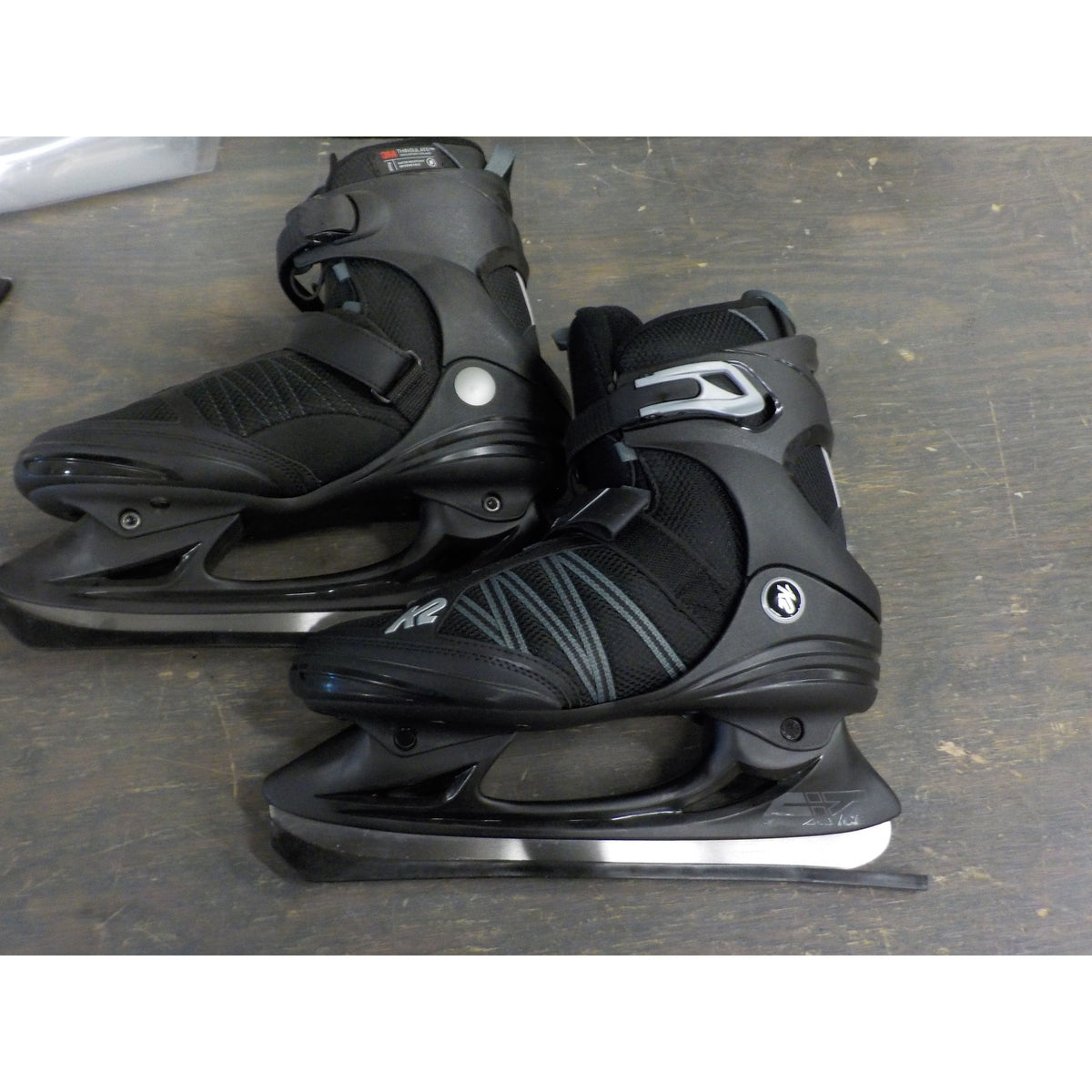 K2 Men&#39;s F.I.T. Ice Pro Skates - Black Gray - 9 - Used - Acceptable