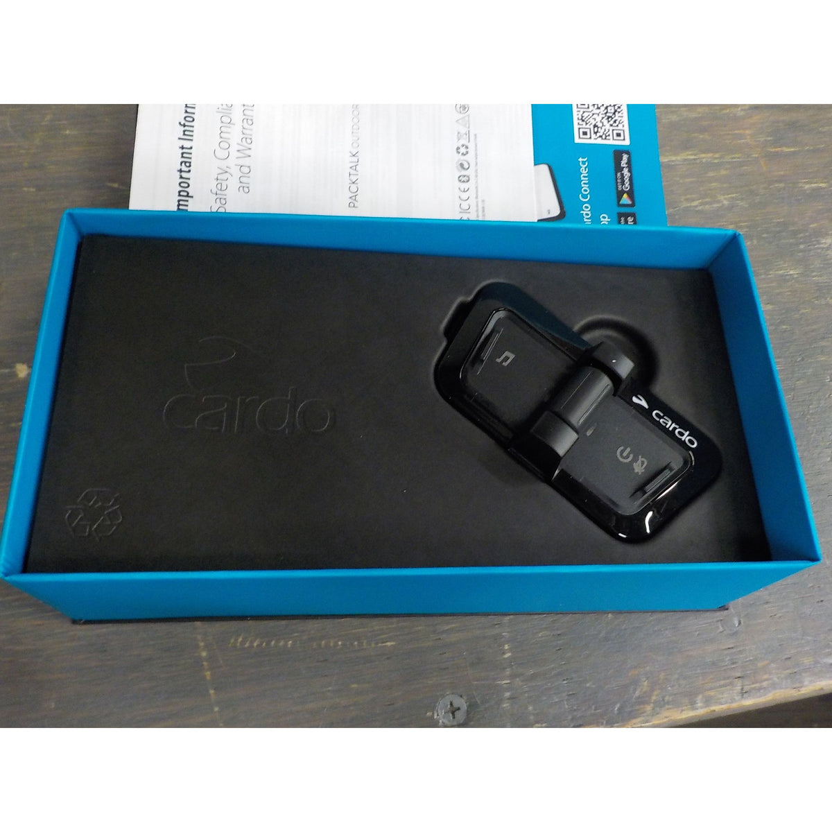 Cardo Packtalk Outdoor Duo Helmet Communication System - Black - Used - Acceptable