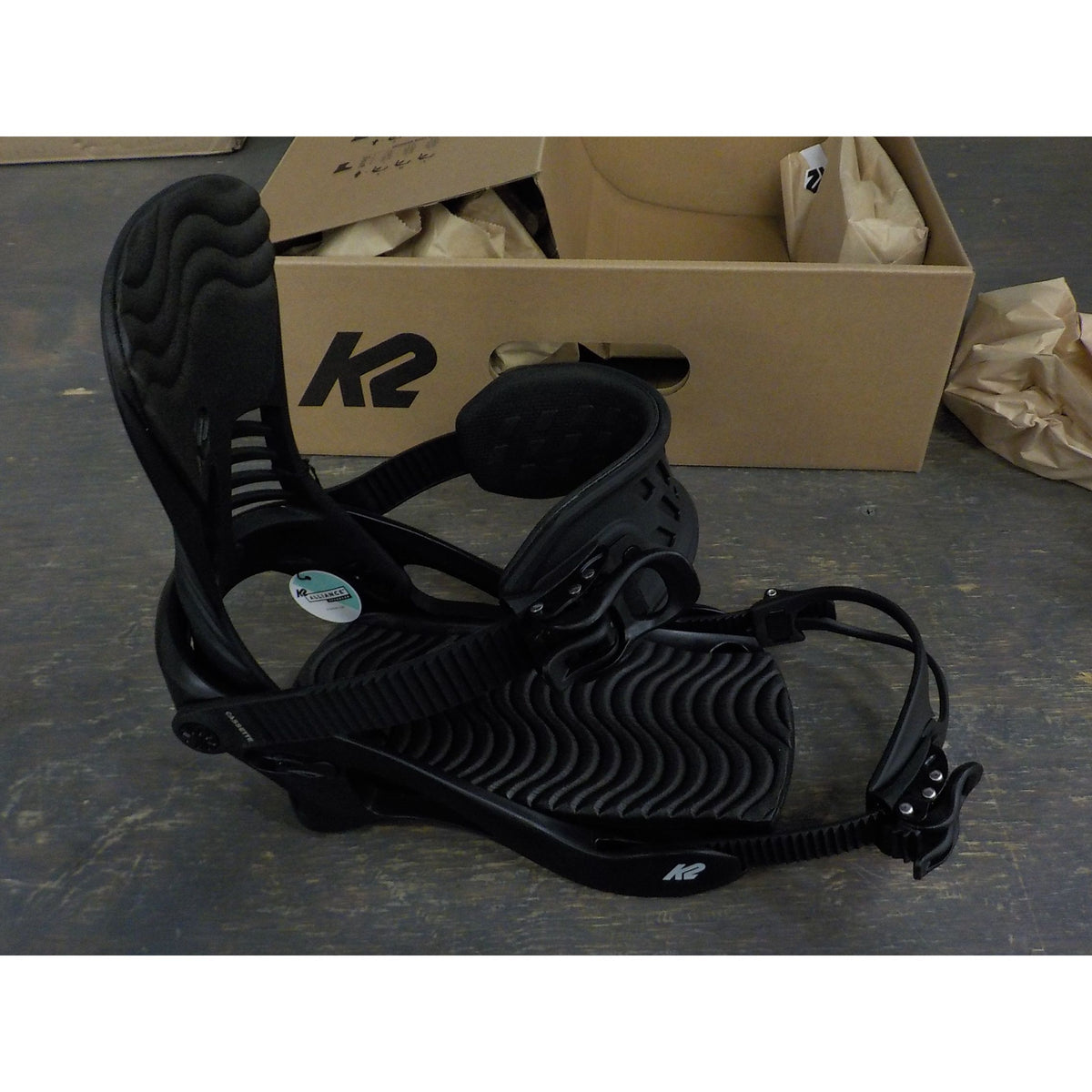 K2 Women&#39;s Cassette Snowboard Bindings - Black - Medium - Used - Acceptable