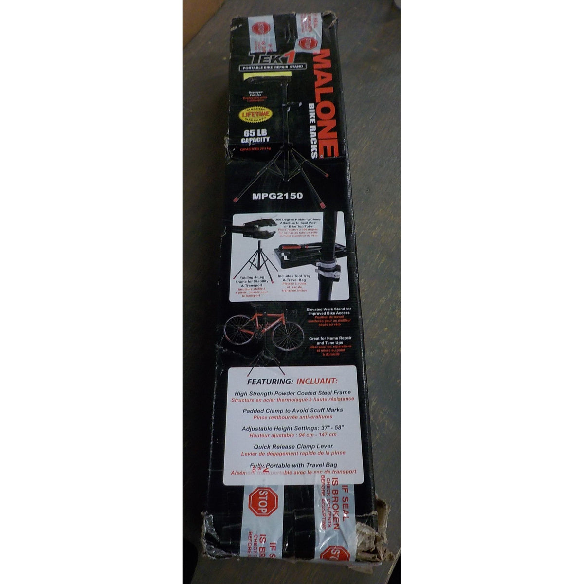 Malone MPG2150 Tek1 Portable Bike Repair Stand - Used - Acceptable