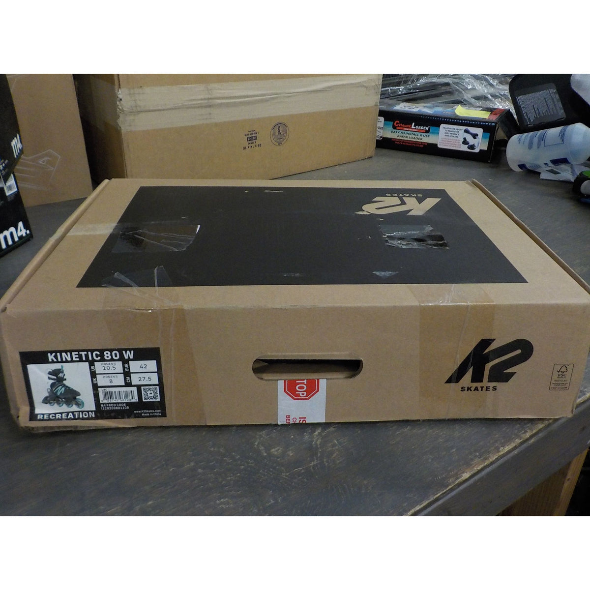 K2 Women's Kinetic 80 Inline Skates - Black/Turquoise - 10.5 - Used - Acceptable