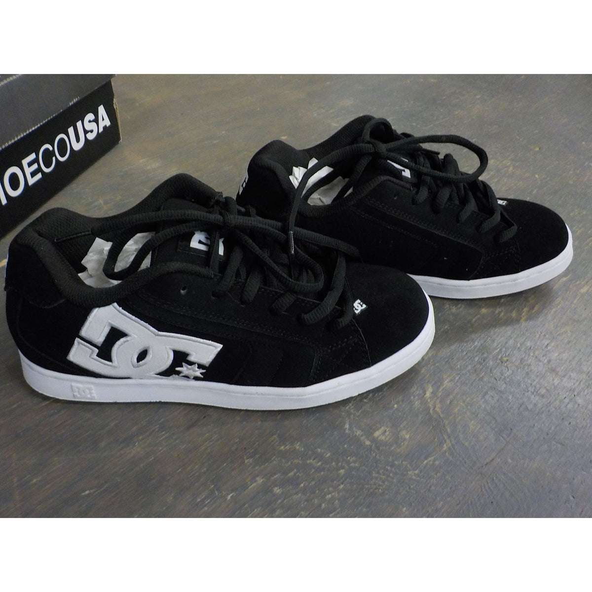 DC Men's Net Shoes - Black/Black/White - 7.5 - Used - Acceptable