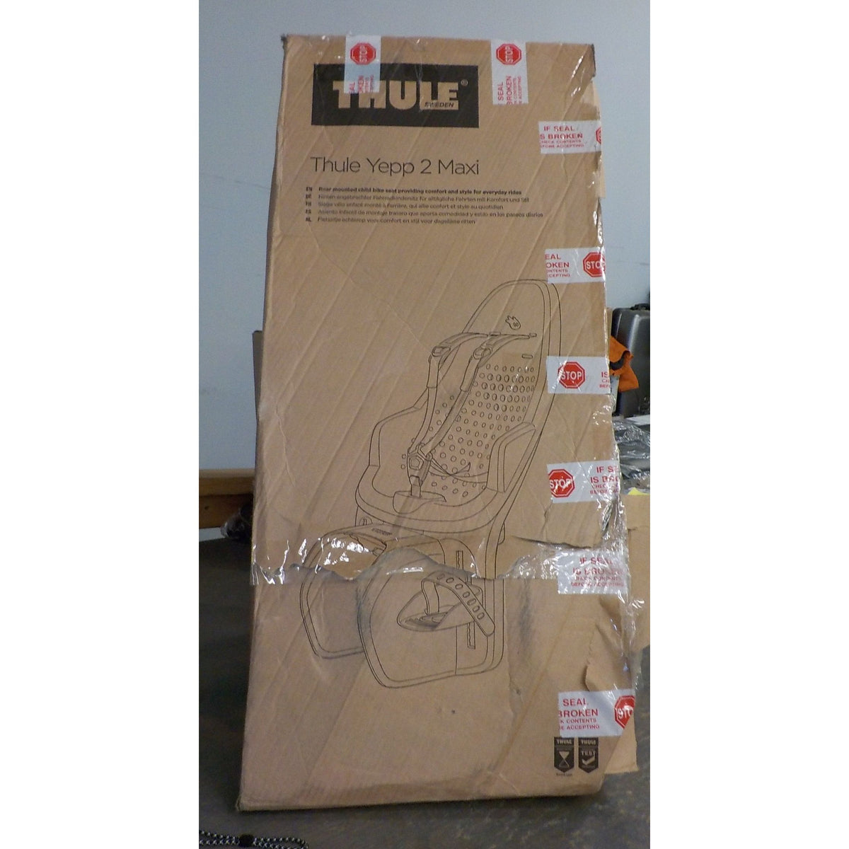 Thule Yepp 2 Maxi Frame Mounted Child Bike Seat - Majolica Blue - Used - Acceptable