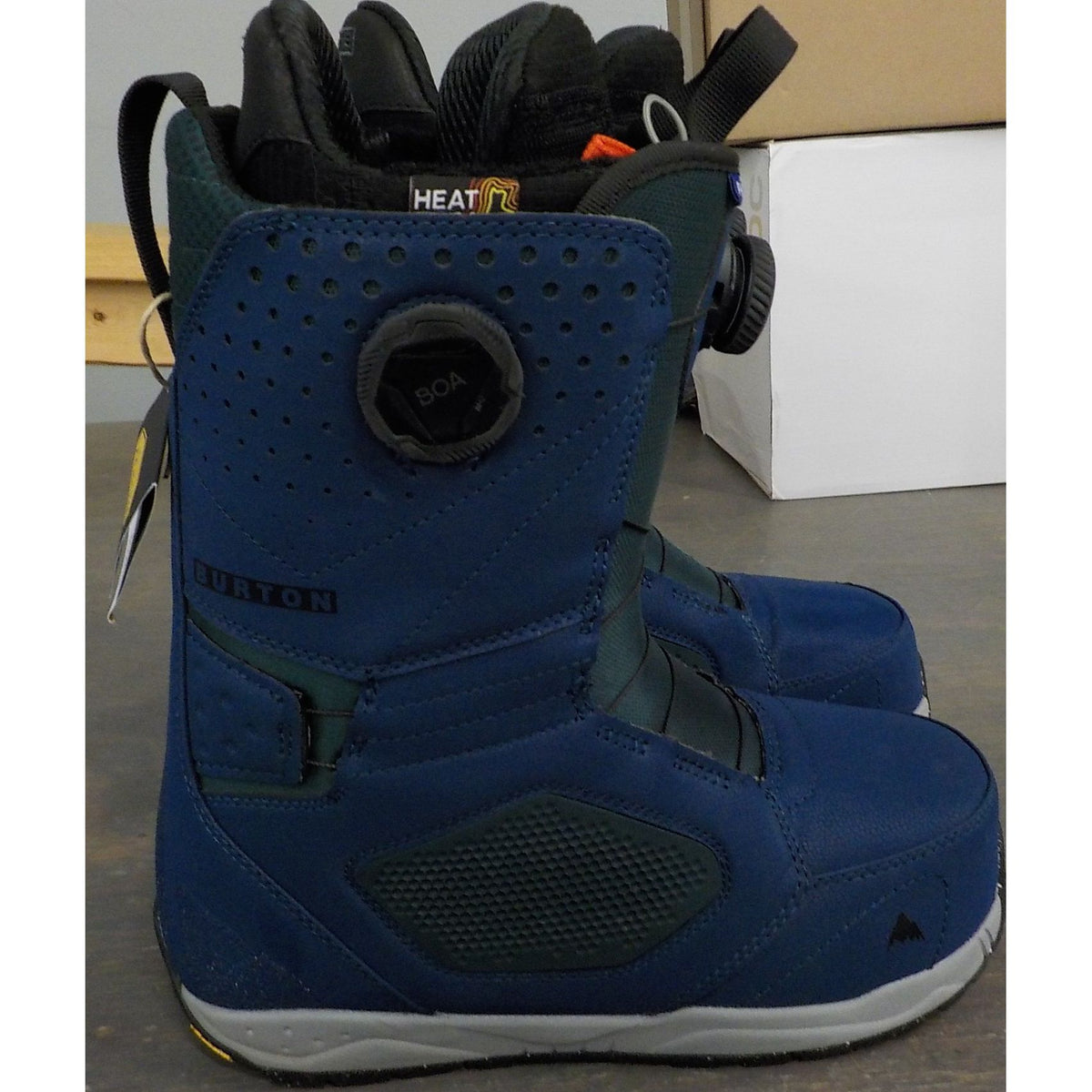 Burton Men's Photon BOA Snowboard Boots - Nightfall/Deep Emerald - 8 - Used - Acceptable