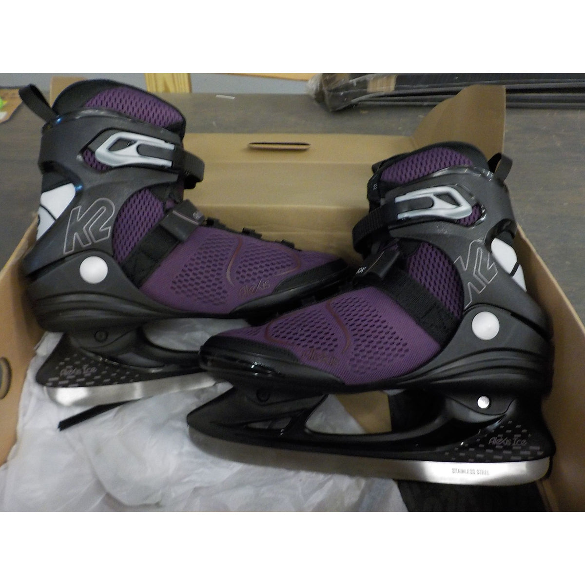 K2 Women's Alexis Ice Boa Skates - Purple - 11 - Used - Acceptable