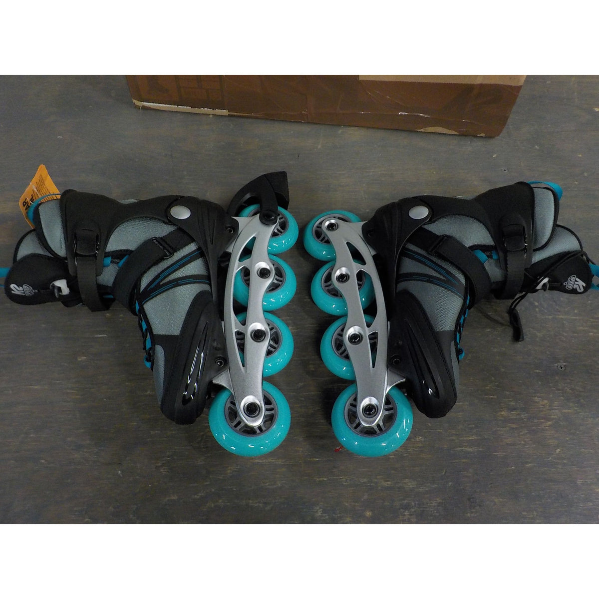 K2 Alexis 80 ALU Women's Inline Skates - Gray Cyan - 8.5 - Used - Acceptable