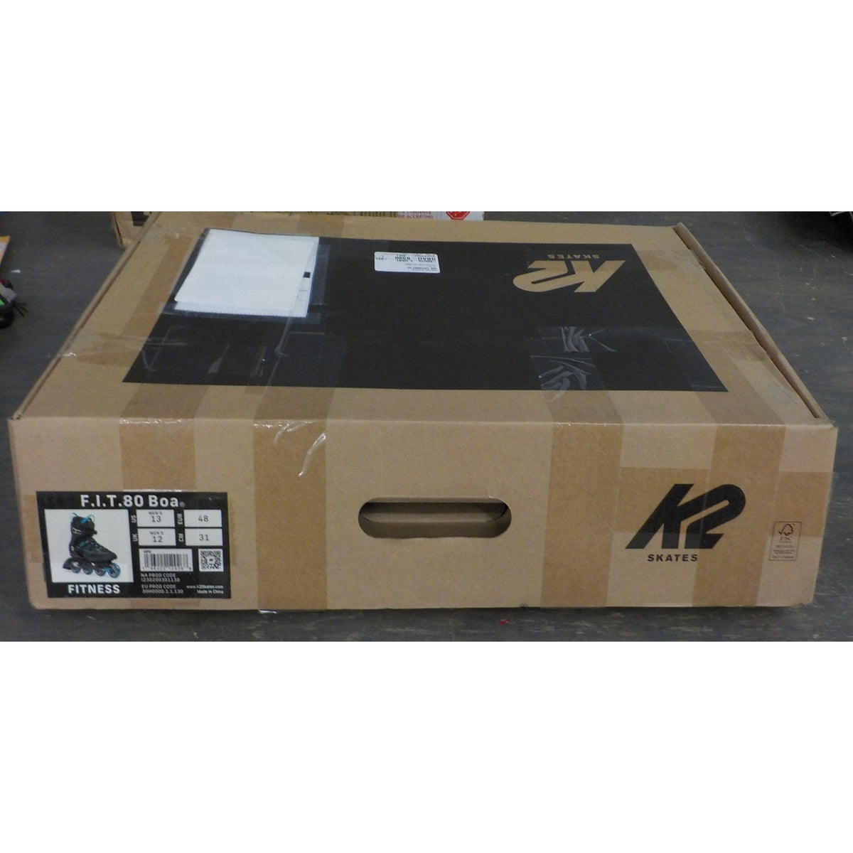 K2 Men's F.I.T. 80 BOA Skates - Black Blue - 13 - Used - Acceptable
