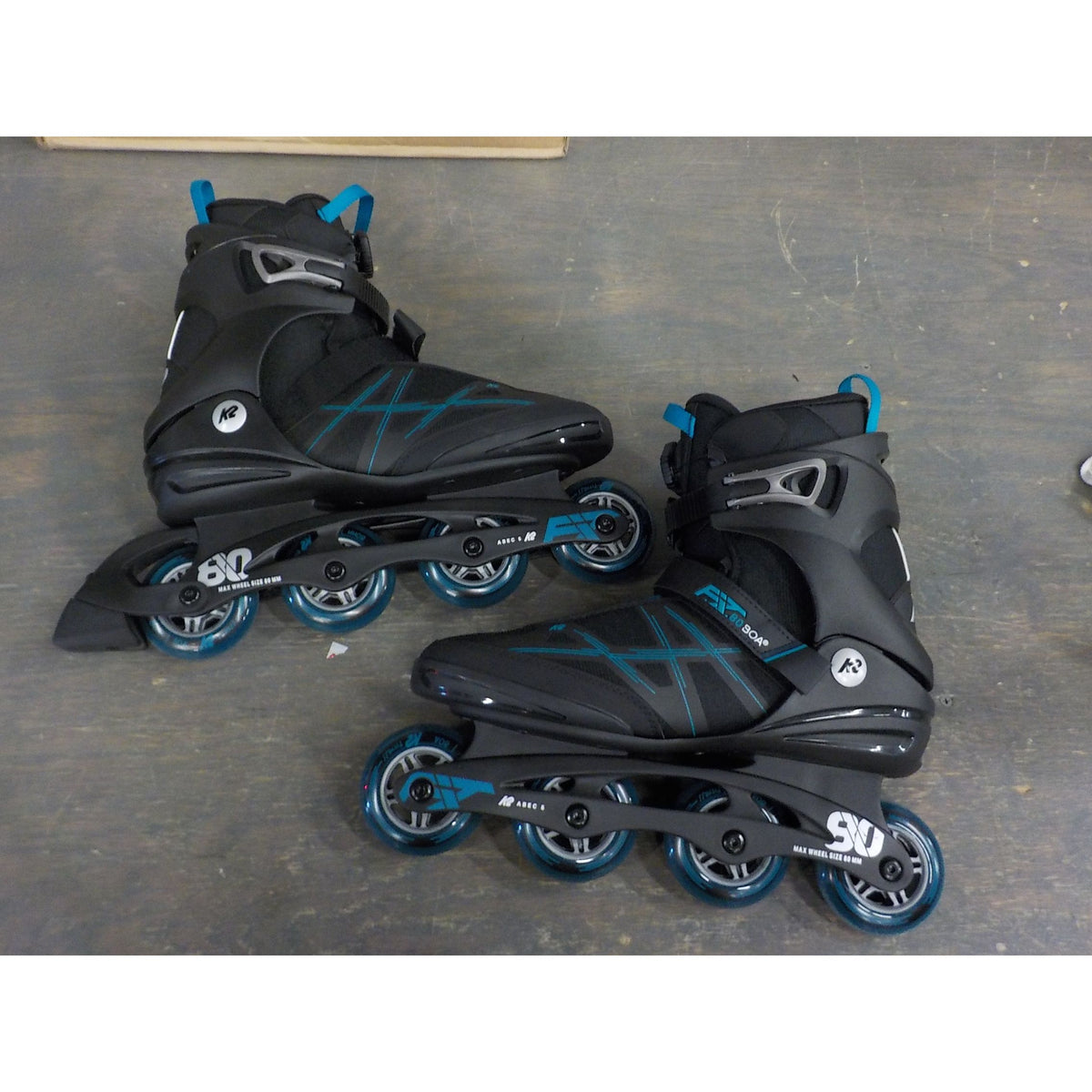 K2 Men's F.I.T. 80 BOA Skates - Black Blue - 13 - Used - Acceptable