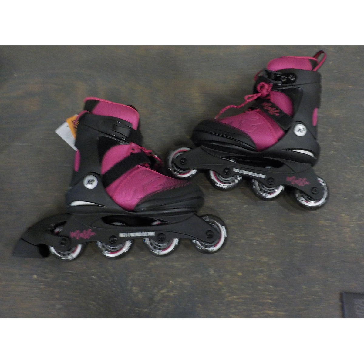 K2 Marlee Kid's Inline Skates - Magenta - 4-8 - Used - Acceptable
