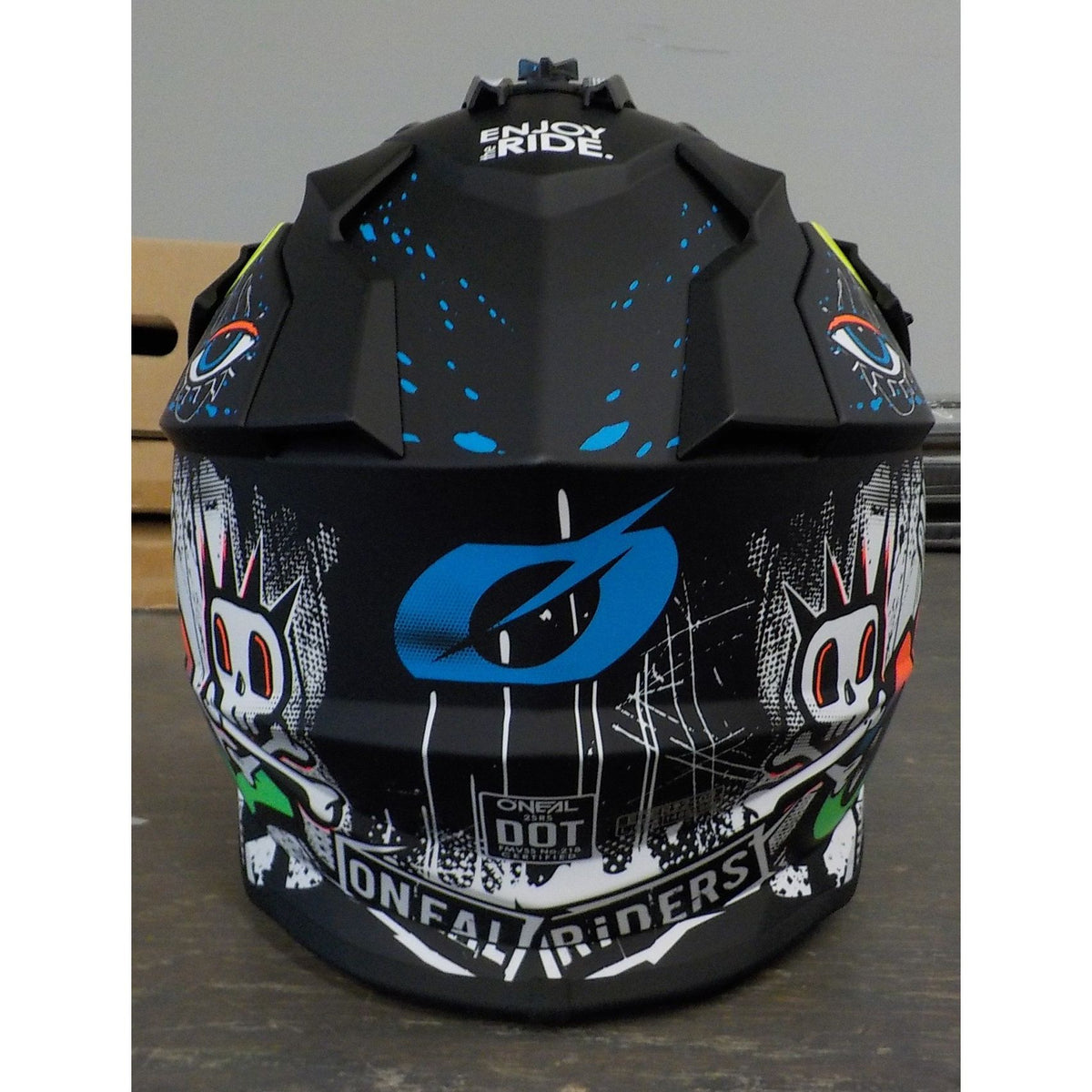 O'Neal 2 SRS Rancid Helmet - Black/White - Large - Used - Acceptable