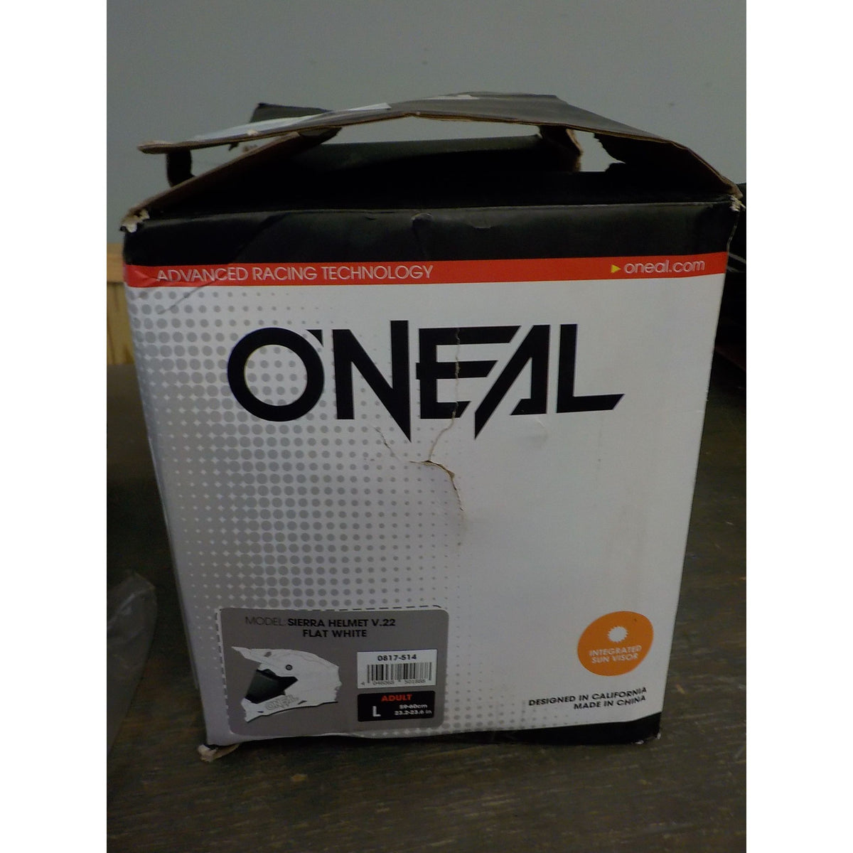 O'Neal Sierra II Helmet - Flat White - Large - Used - Acceptable