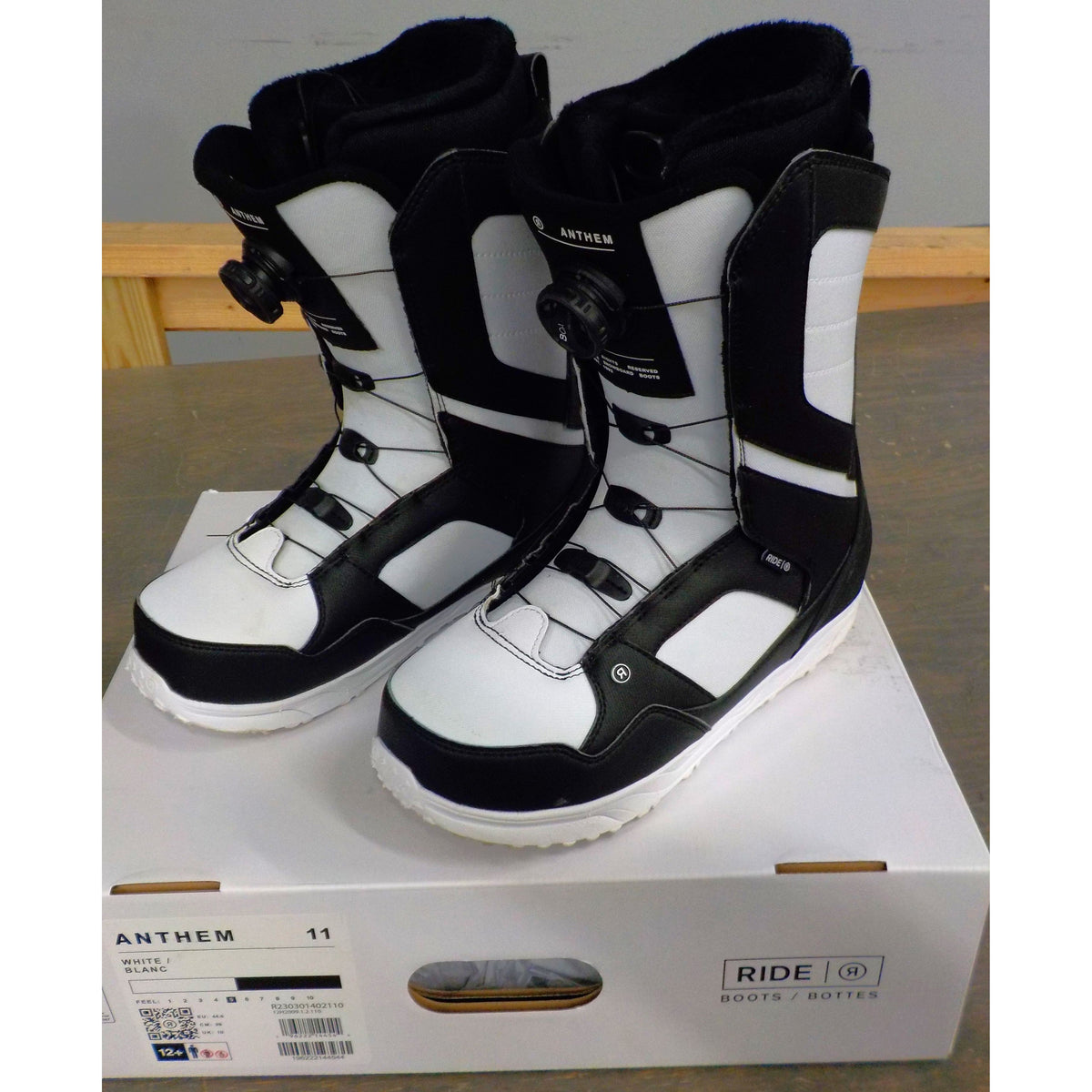 Ride Anthem Snowboard Boots - White - 11 - Used - Acceptable