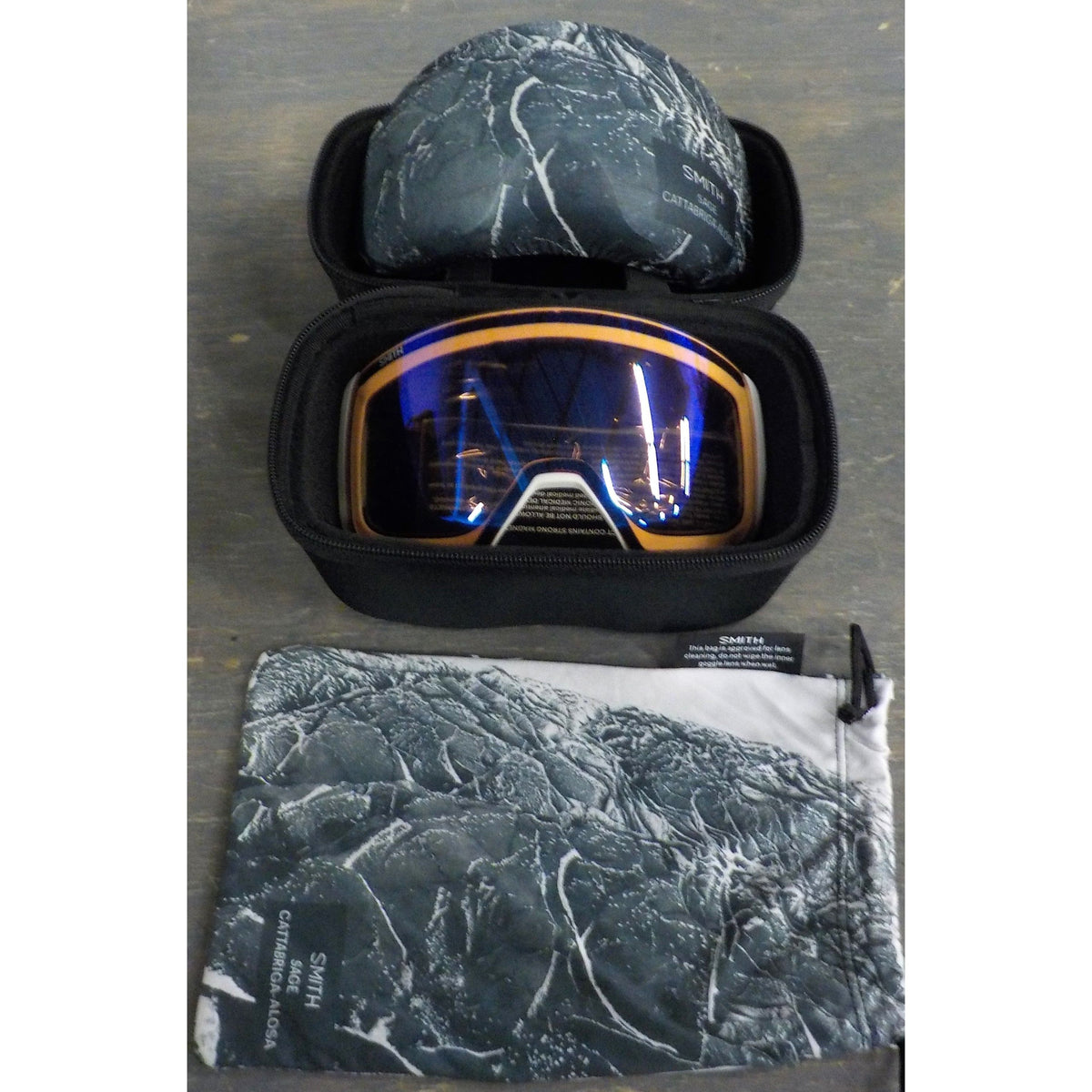 Smith Optics 4D MAG Goggle - AC Sage Catta-Alosa; CP Sun Blk Gold + CP Storm Blu Sensor - Used - Acceptable