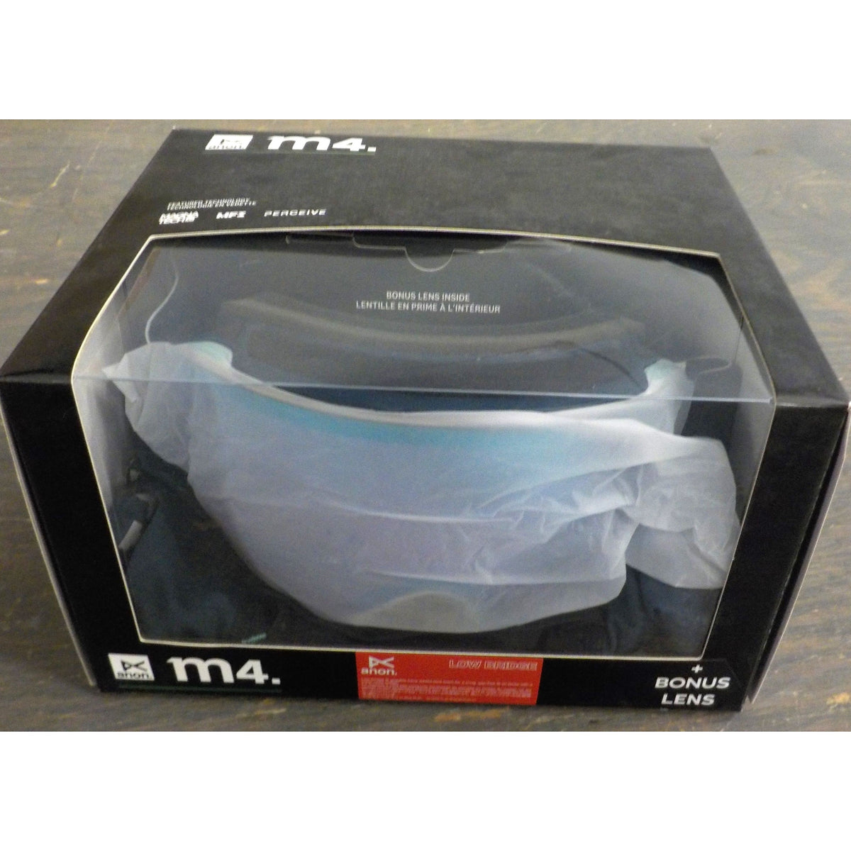 Anon M4 Toric Goggles + MFI, Low Bridge Fit - Nightfall; Per Vari Blue + Per Cloud Pink - Used - Acceptable