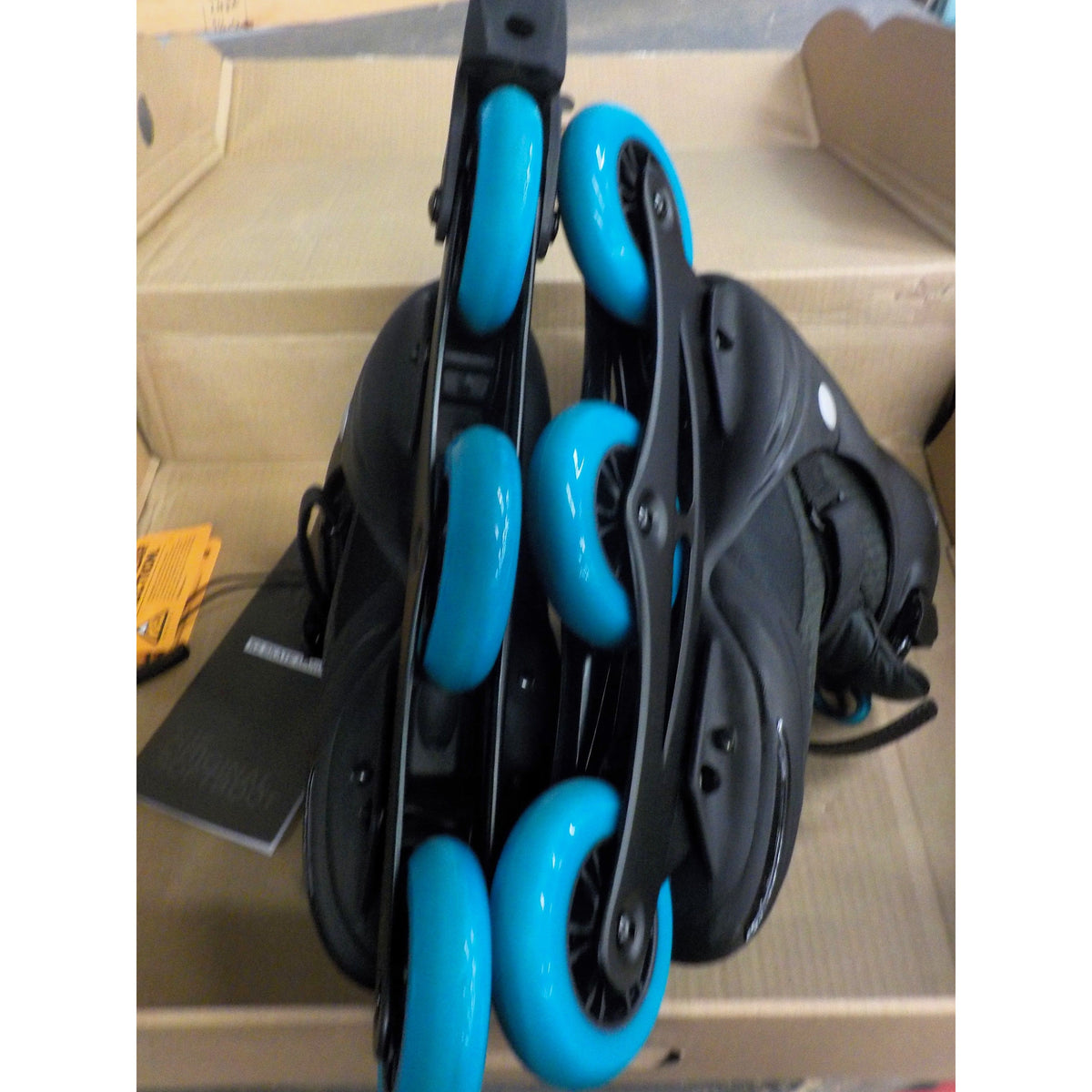 K2 Men&#39;s Trio LT 100 Inline Skates - Black Blue - 12 - Used - Acceptable