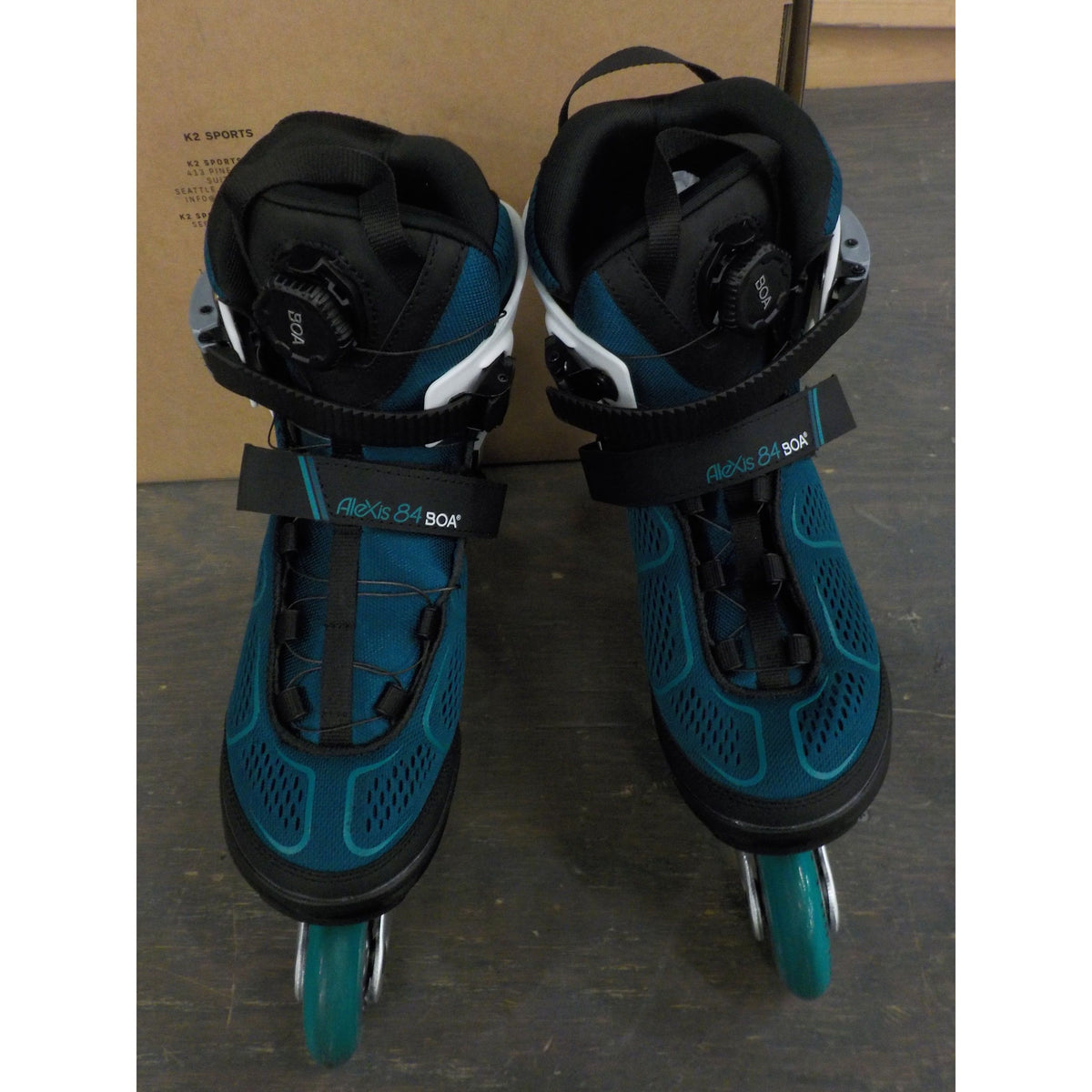 K2 Alexis 84 BOA Women&#39;s Inline Skates - Teal White - 10 - Used - Acceptable