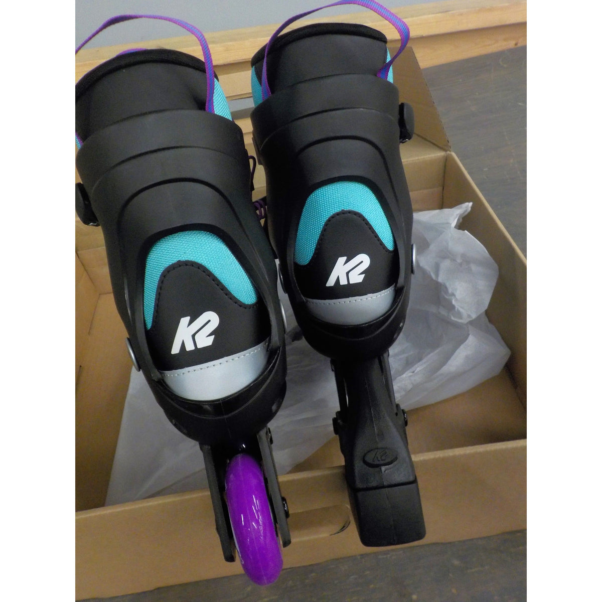 K2 Marlee Pro Kids&#39; Inline Skates - Light Blue/Purple - 4-8 - Used - Acceptable